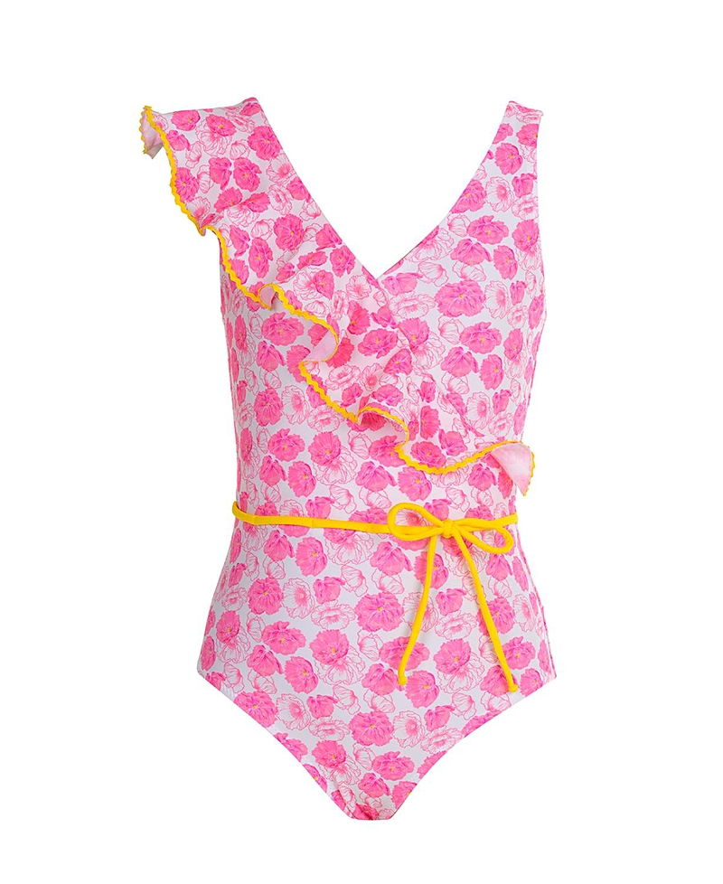 Nessi Byrd Girls' Kaja One-piece Swimsuit - Little Kid, Big Kid In Pink
