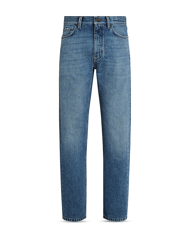 Zegna Men's Roccia Straight Leg Jeans In Blue