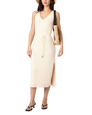 Terry Spun V Neck Midi Dress