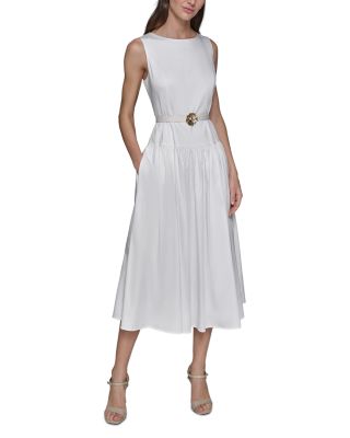KARL LAGERFELD PARIS - Belted Midi Dress