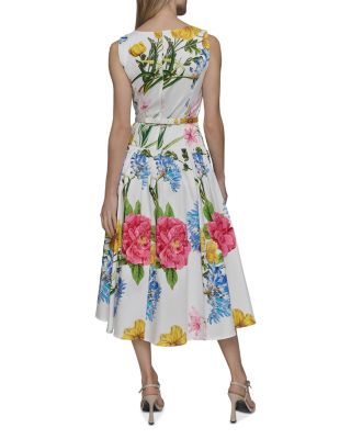 Printed A Line Dress