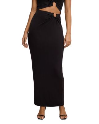Stretch Jersey Maxi Skirt