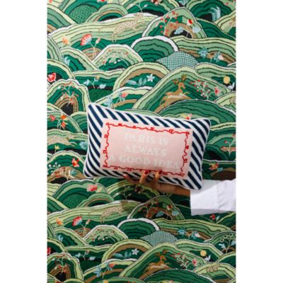 Paris Needlepoint Decorative Pillow