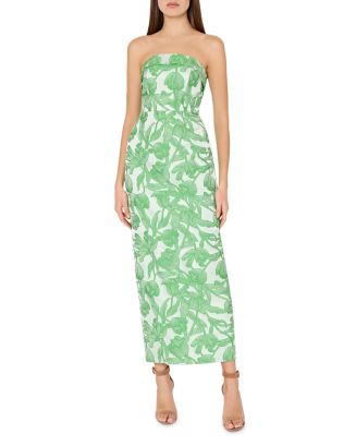 mame Tulip Motif Jacquard Dress - black MILLY Tulip Jacquard 