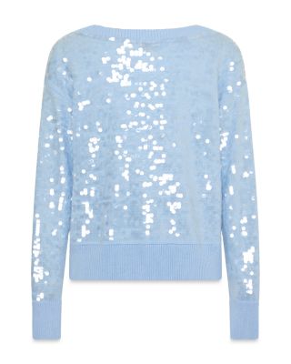 Ilaria Sequin V Neck Sweater