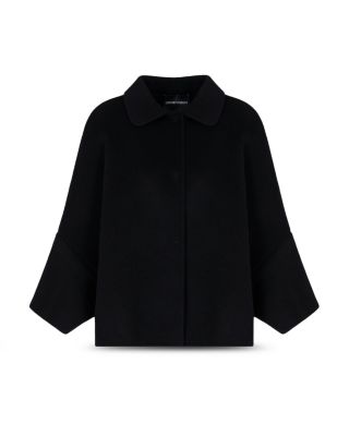 Wool Cashmere Cape Sleeve Coat