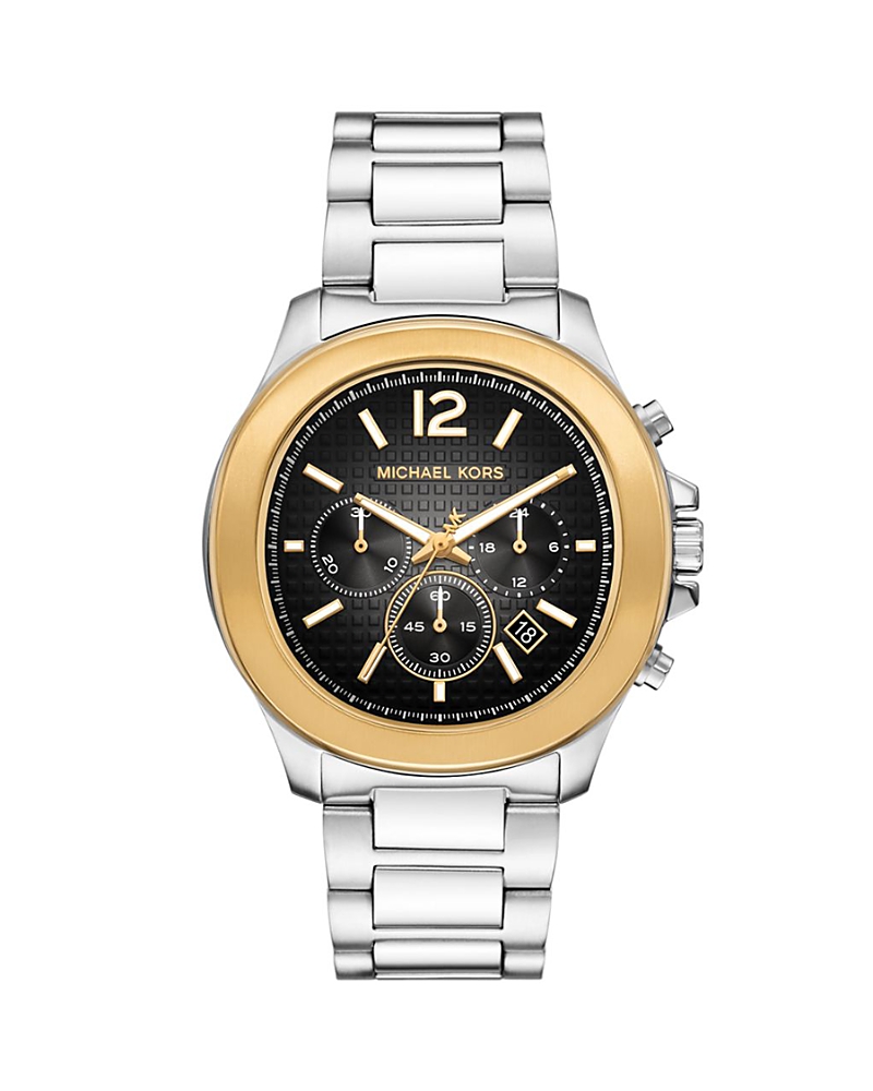 Michael Kors Sage Chronograph, 44mm In Black/silver