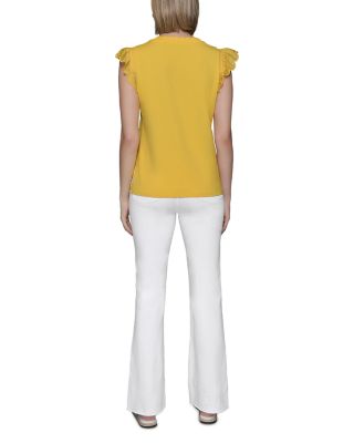 Sleeveless Ruffled Top 