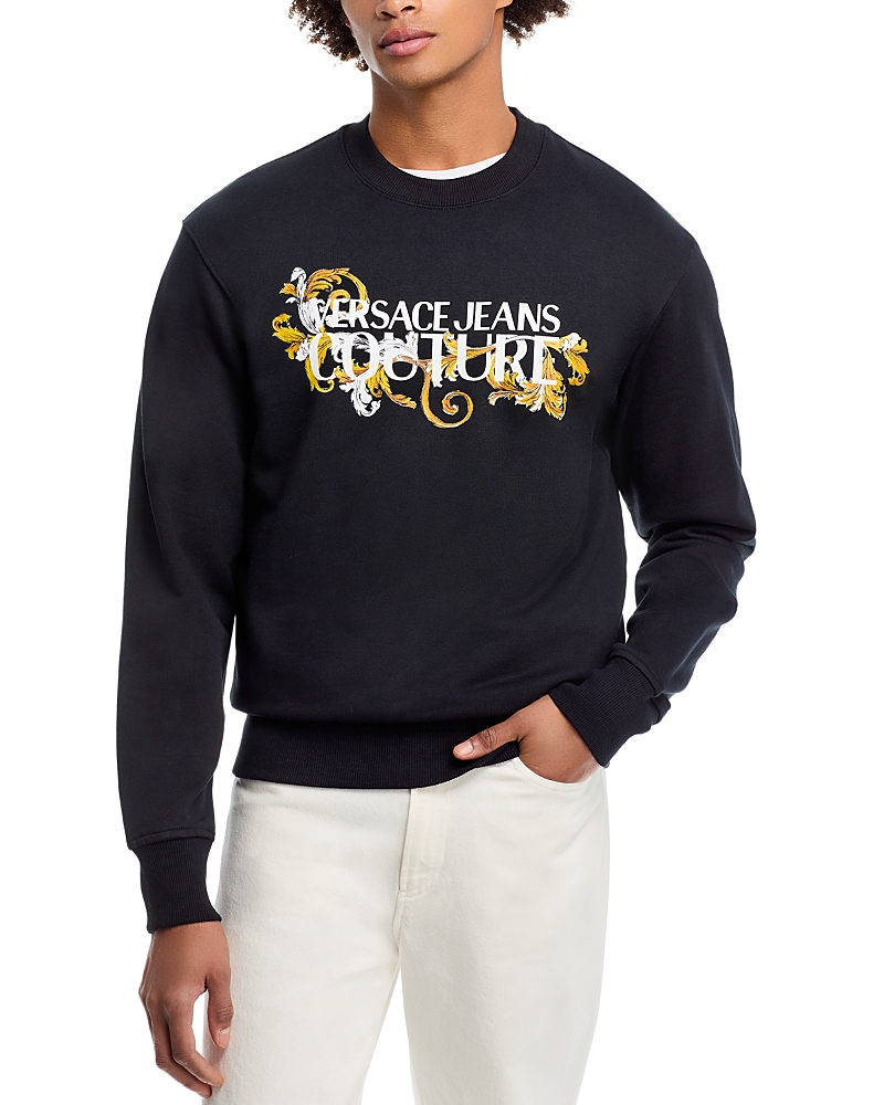 Versace Jeans Couture Logo Graphic Fleece Sweatshirt