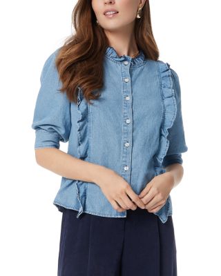 Sam Edelman - Alice Ruffled Button Down Top