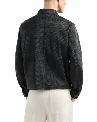 Perforated Nappa Leather Jacket