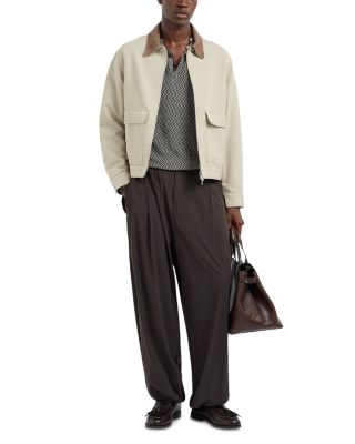 Linen Blend Polo Sweater