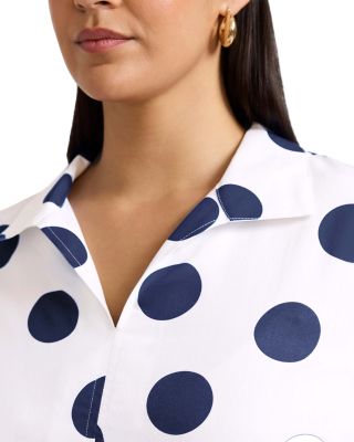  Agnes 3/4 Sleeved Dot Shirt