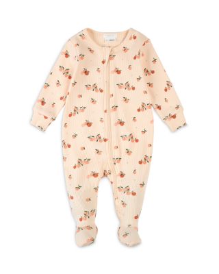 FIRSTS by petit lem - Girls' Agrumes Print Ribbed Sleeper - Baby