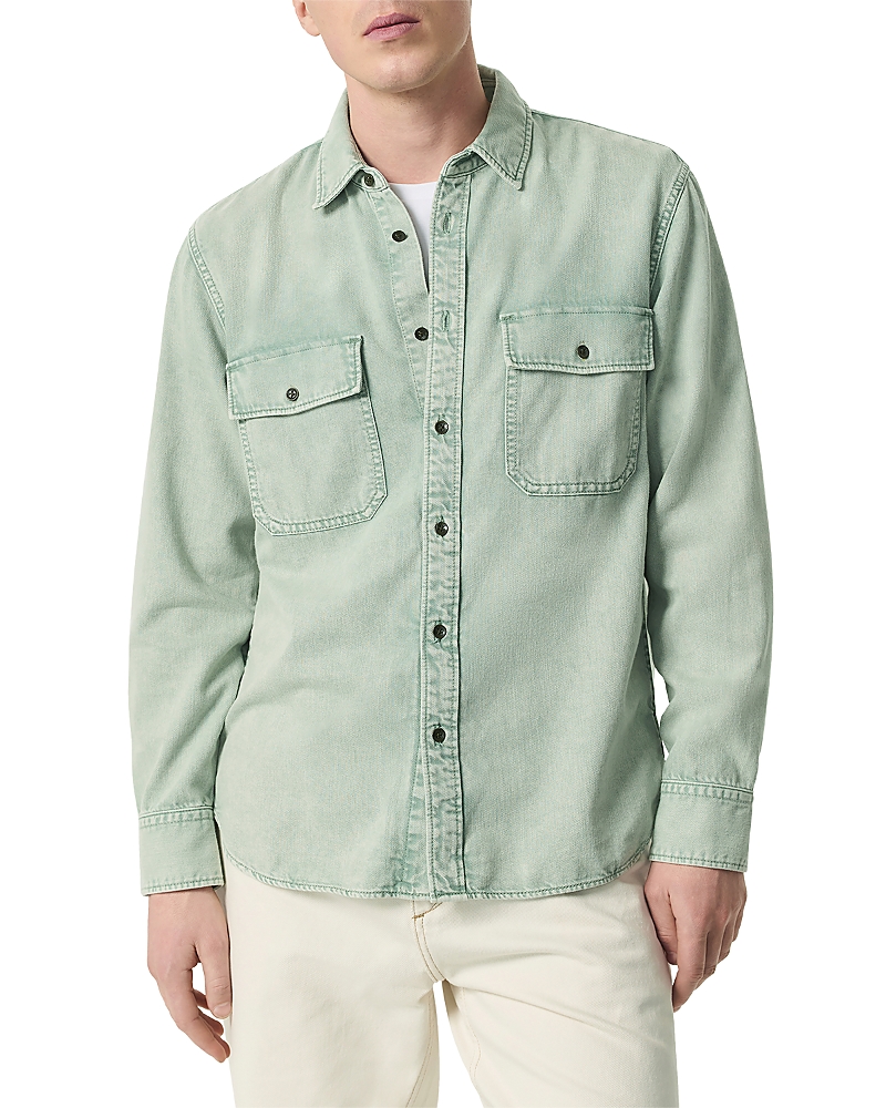 Rag & Bone Denim Cpo Button-up Shirt In Green