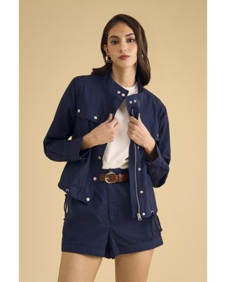 Long Sleeve Snap Front Jacket