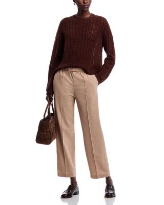 Openwork Crewneck Sweater