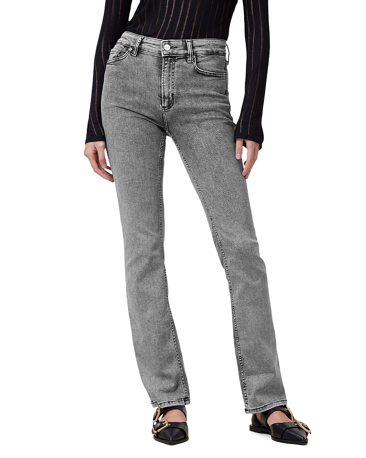 Allsaints Haldan Mid Rise Slim Bootcut Jeans
