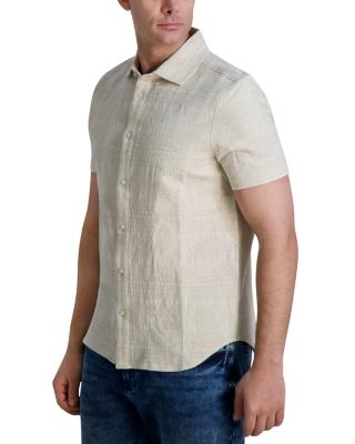 Textured Short Sleeve Woven Shirt 