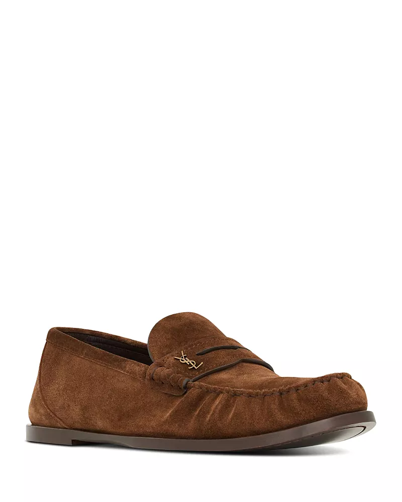 Saint Laurent Women's Loafers in Suede