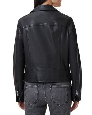 Dalby Slim Fit Leather Biker Jacket