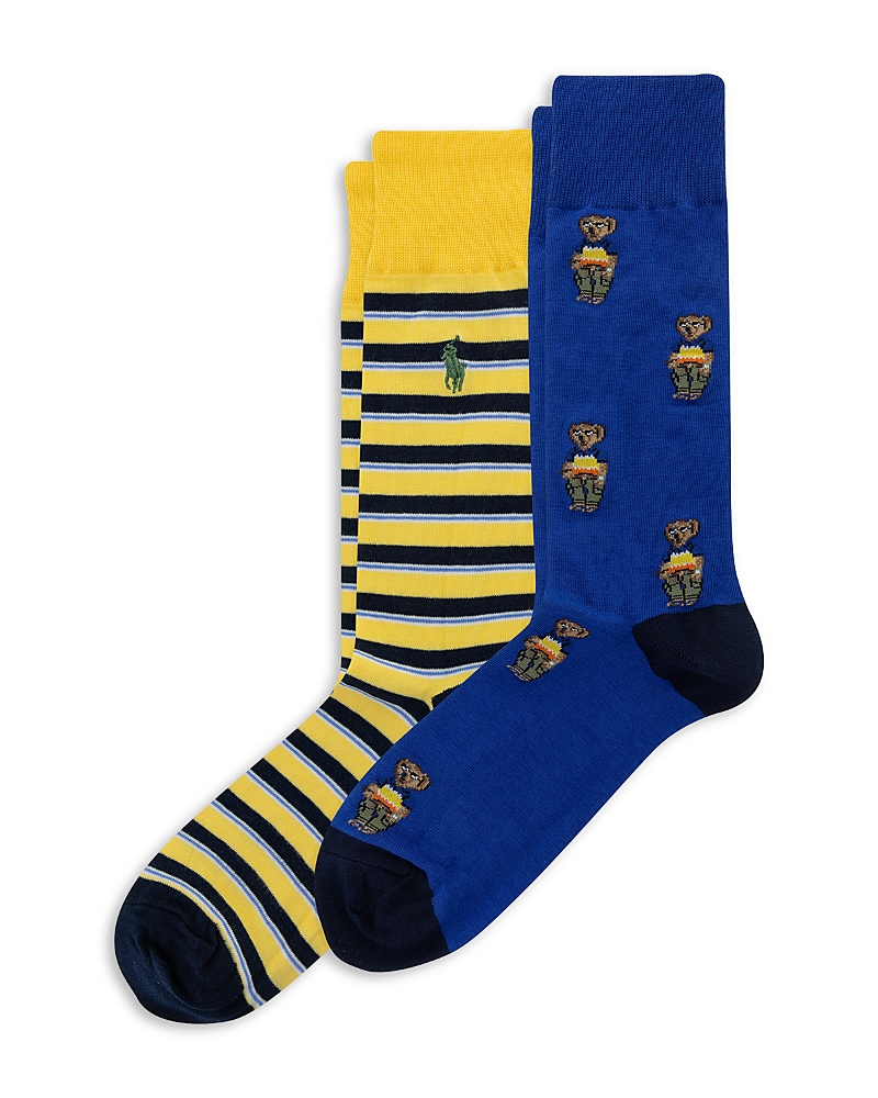 Polo Ralph Lauren Assorted 2-pack Surf Club Mini Bear Socks