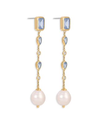 Gleaming Gem Linear Earrings
