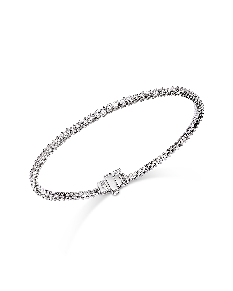 Bloomingdale's Fine Collection Certified Diamond Tennis Bracelet in 14K White Gold, 2.0 tcw