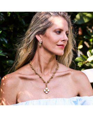 Berry Clover Drop Earrings