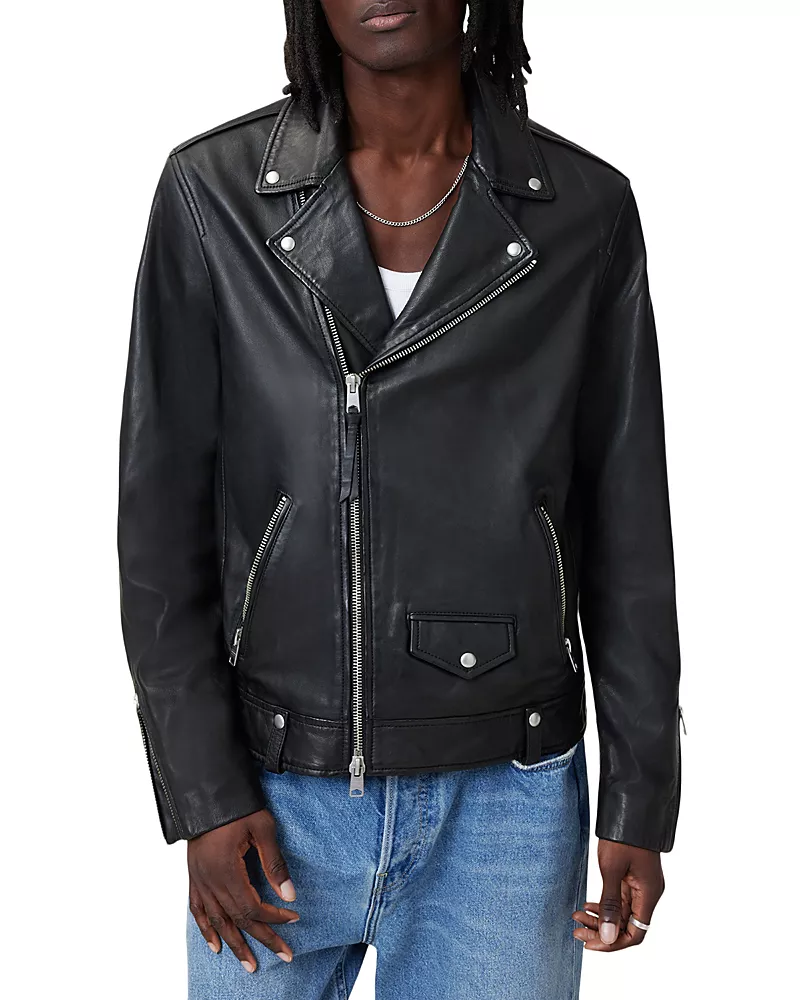 Allsaints Milo Leather Biker Jacket