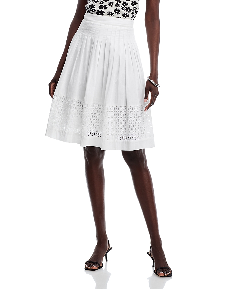 Area Stars Pleated Eyelet Embroidered Skirt Area Stars Pleated Eyelet Embroidered Skirt