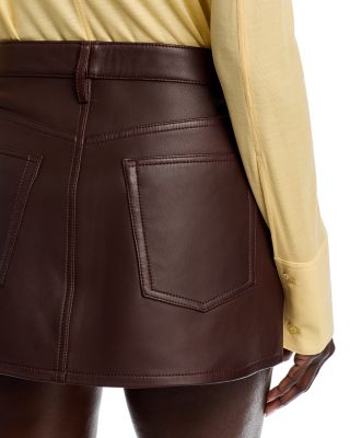 The Leather Mini Skirt