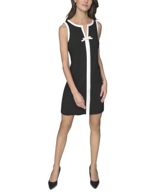 Split V Neck Sleeveless Dress