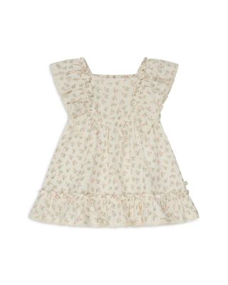 MORI Girls' Floral Muslin Frilled Dress & Bloomers Set - Baby