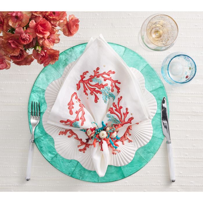 Coral Spray Napkin