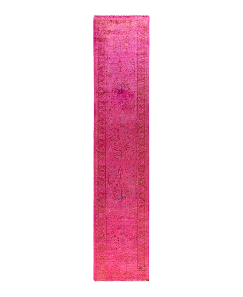 Bloomingdale's Vibrance M1457 Runner Area Rug, 2'5 X 12'2 In Pink