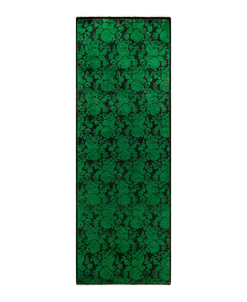Bloomingdale's Fine Vibrance M1624 Runner Area Rug, 2'8 X 7'9 In Green