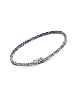 Bloomingdale's Fine Collection - Sapphire Ombr&eacute; Tennis Bracelet in 14K White Gold