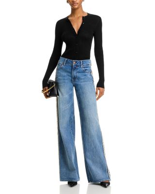 Trish Mr. Baggy Mid Rise Jeans in Denim