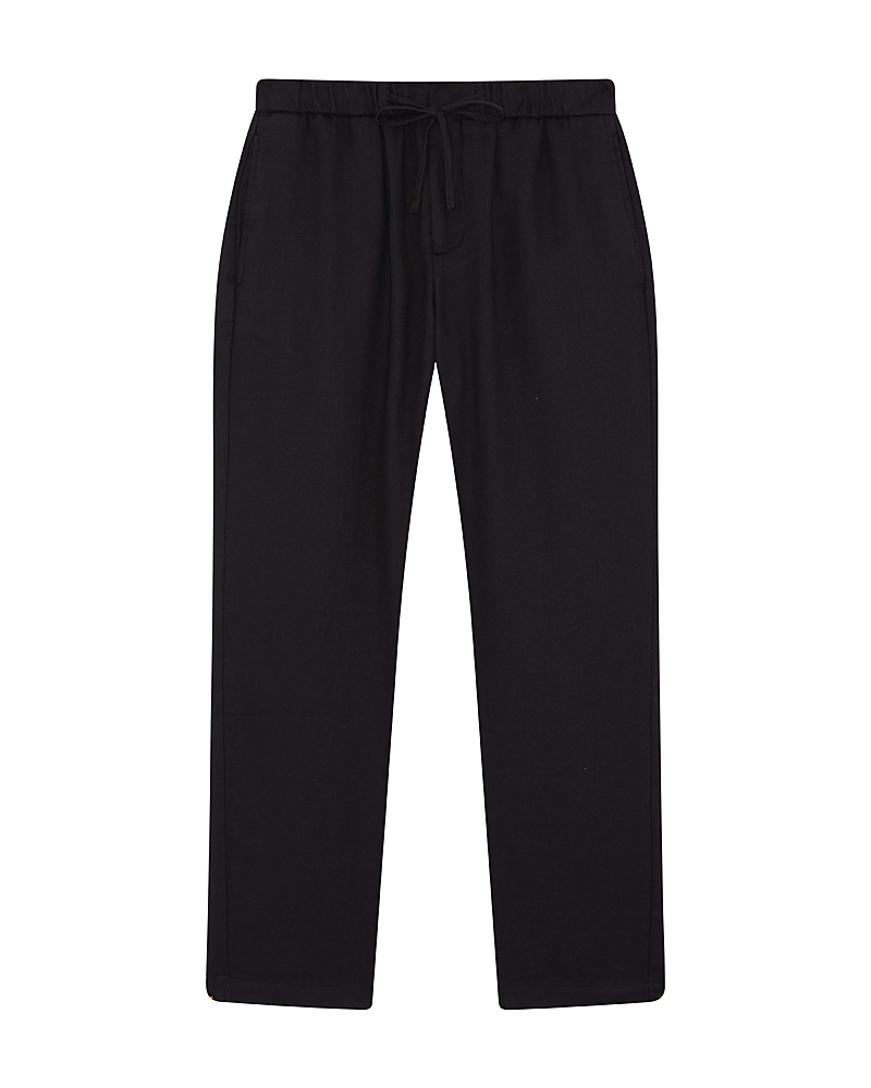 Frescobol Carioca Rocha Seersucker Trousers In Black