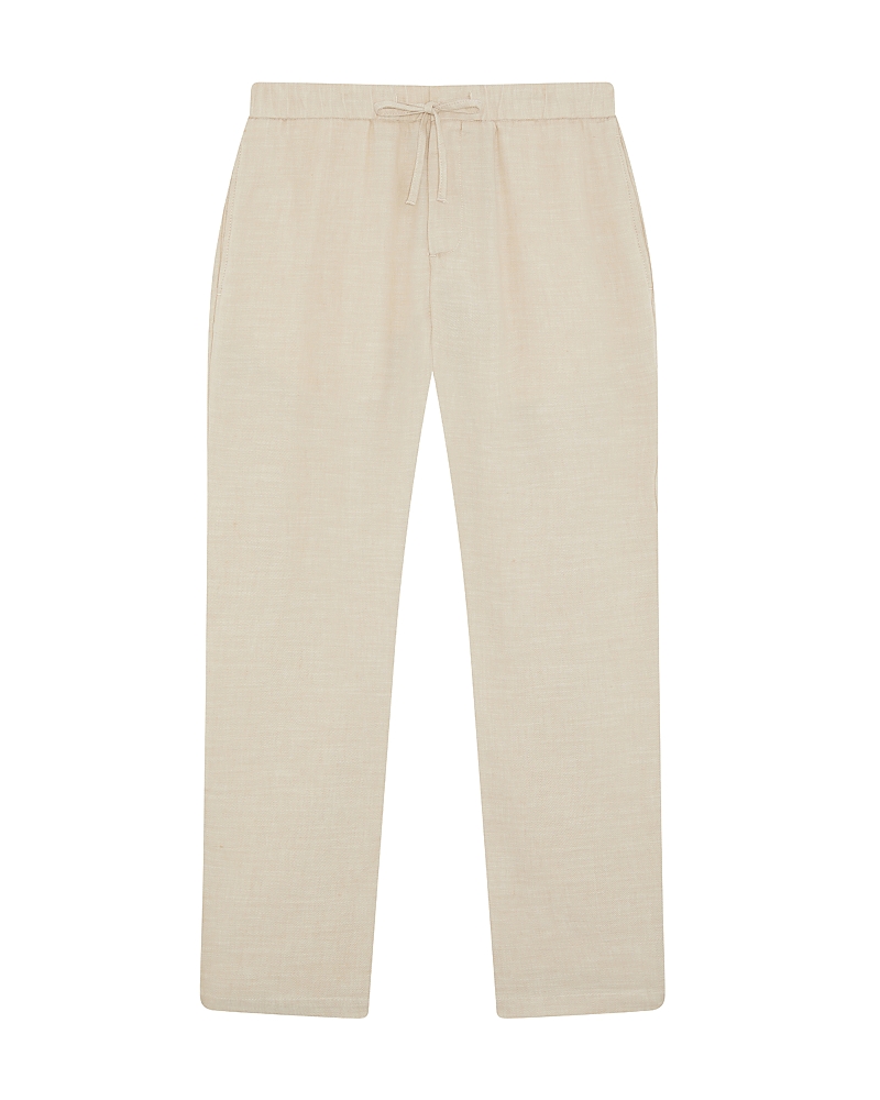 Frescobol Carioca Oscar Drawstring Chino Trousers In Sand