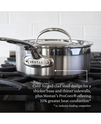ProBond&reg; Forged 2-Quart Professional Clad Stainless Steel Saucepan with Lid