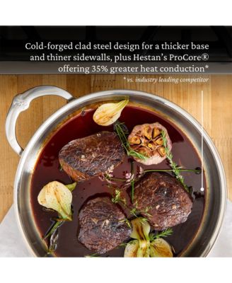ProBond&reg; Forged 3.5-Quart Professional Clad Stainless Steel Saut&eacute; Pan with Lid