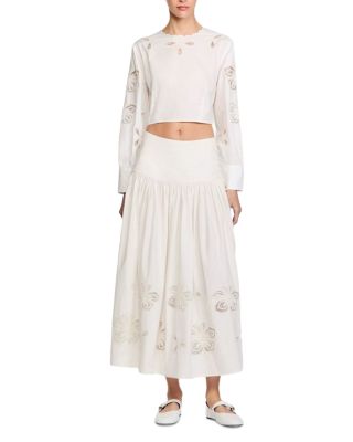 Long Poplin Skirt 