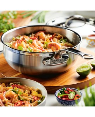 ProBond&reg; Forged 3.5-Quart Professional Clad Stainless Steel Essential Pan with Lid