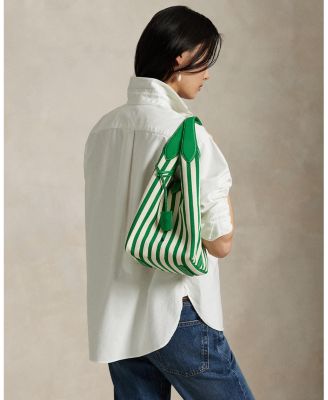 トートバッグ Polo Ralph Lauren Polo Play Striped Canvas Tote Polo Ralph Lauren Polo Play Striped Canvas Medium Tote
