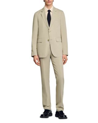 Sandro - Classic Fit Linen Suit Jacket & Trousers