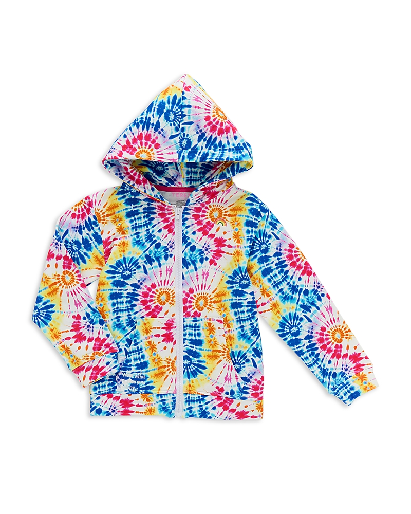 Terez Girls' Printed Oversized Zip Hoodie - Little Kid, Big Kid