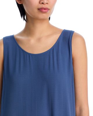 Silk Scoop Neck Midi Dress