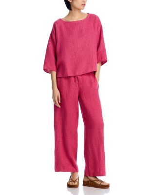 Linen Boat Neck Tunic